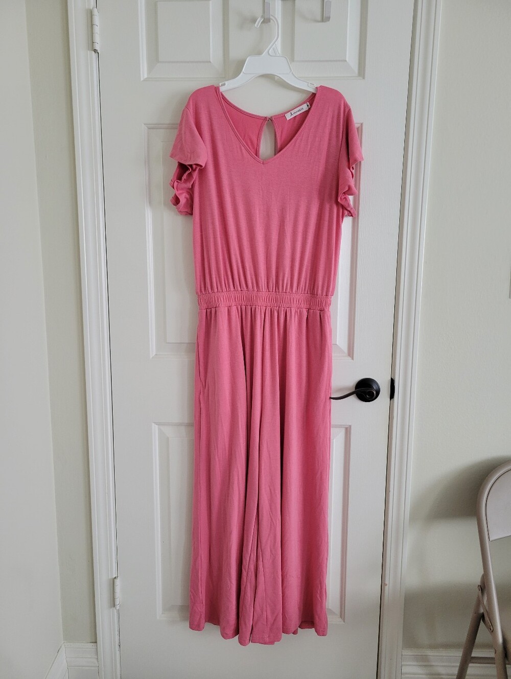 Anrabess Bubblegum Pink Jumpsuit